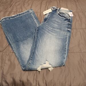 Women's Blue Distressed Jeans